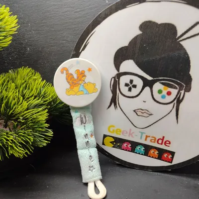 attache tétine winnie l'ourson Tigrou disney étoile bleu blanc Nuage Baby Bébé 